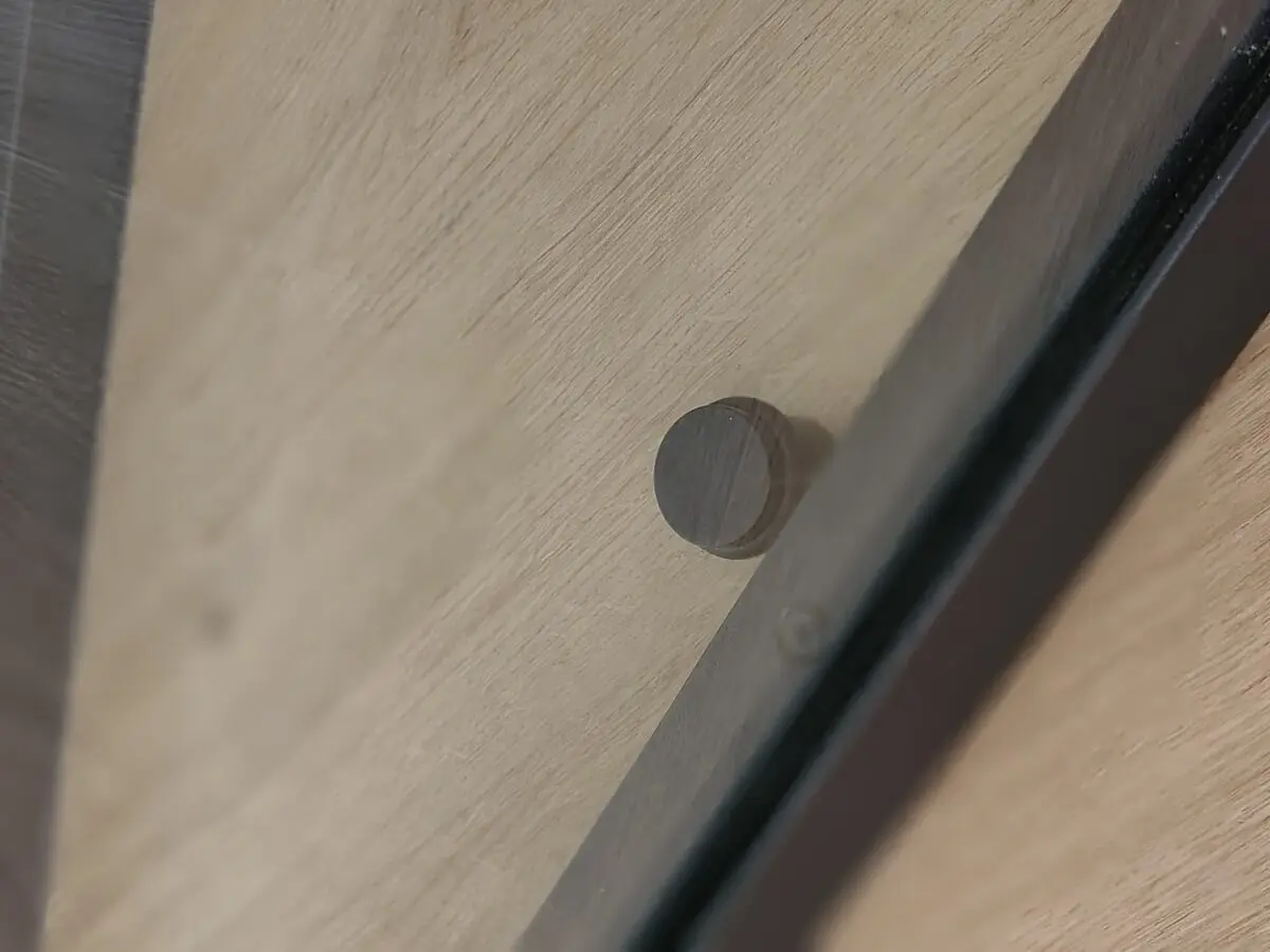 Portes jumelles double ouvrant — détail