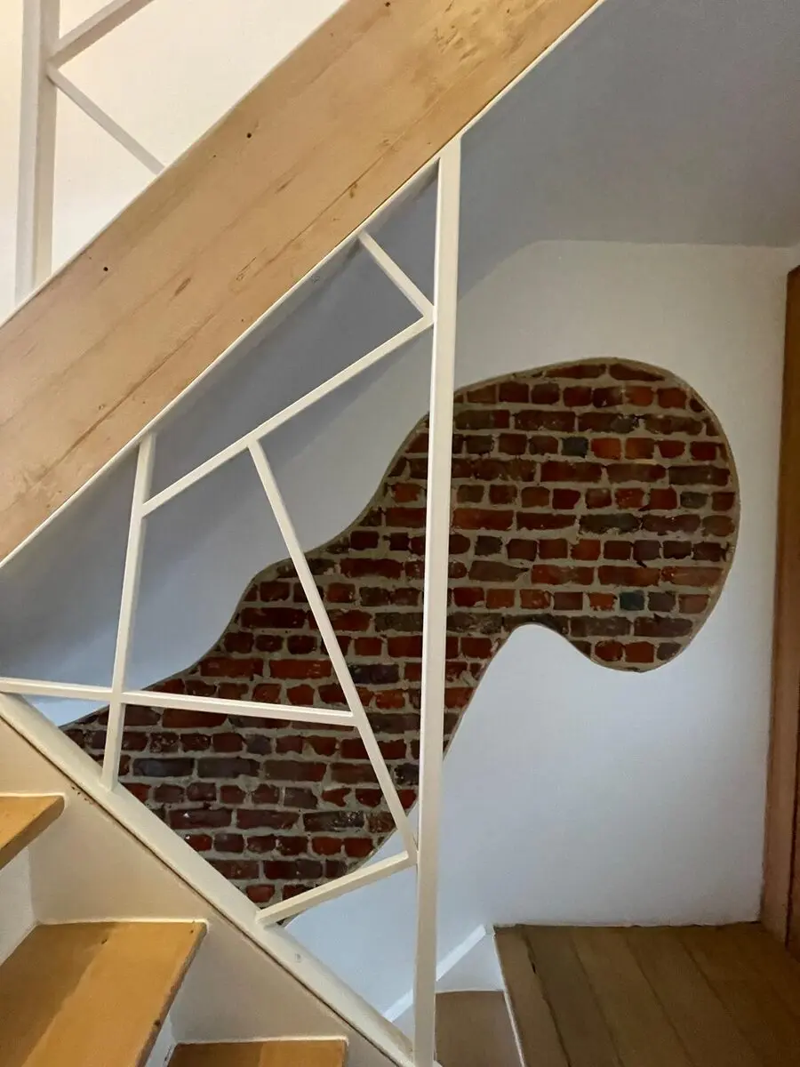 Rambarde motif aléatoire acier sur mesure