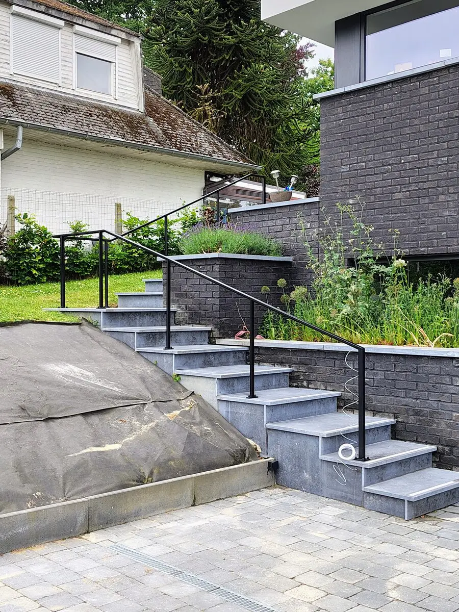 Rambarde d'escalier acier sur mesure